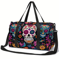 Sporttasche mit farbenfrohem Iordanov Skull-Design