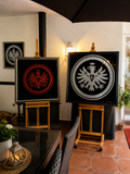 Eintracht Frankfurt exklusives Kristallbild aus 25.000 Kristallen (Handarbeit) – Funkelndes Statement-Design. Klare Kristalle
