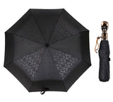 Stylish skull umbrella, automatic. Silver-black or bronze-black 
