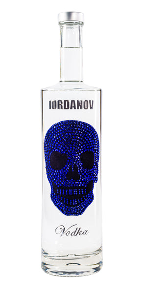Iordanov Vodka Skull Edition KOBALTBLAU