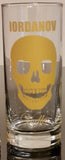 Iordanov Glasses Set 6 pcs. Long drink glasses 0.29 liters with skull, dishwasher safe