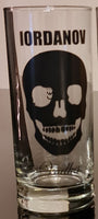 Iordanov Gläser Set 6 St. Longdrinkgläser 0,29 Liter mit Skull, spülmaschinenfest