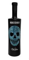 Iordanov Vodka (Black Edition) Skull SKY BLUE