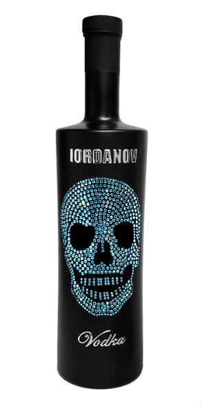 Iordanov Vodka (Black Edition) Skull SKY BLUE